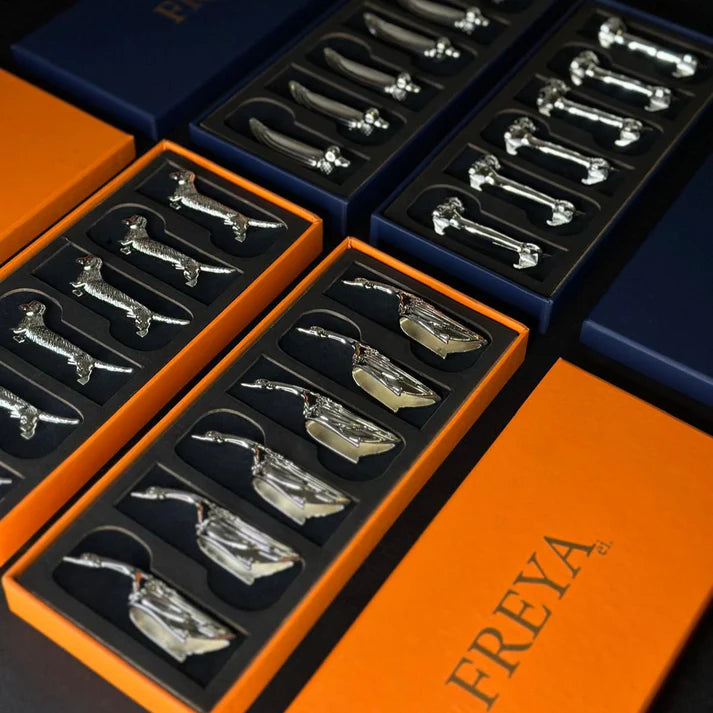 Brisingamen Gümüş Kaplama 6’lı Bıçak Dayama Seti