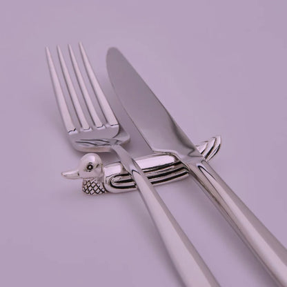 Brisingamen Gümüş Kaplama 6’lı Bıçak Dayama Seti