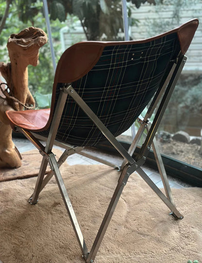 Eir Throne Hakiki Deri Sandalye & Paslanmaz Çelik İskelet