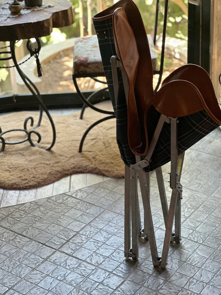 Eir Throne Hakiki Deri Sandalye & Paslanmaz Çelik İskelet