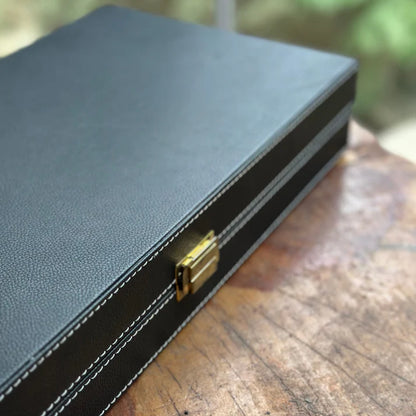 Diamante Deri Kaplama Kişiselleştirilebilir Tavla