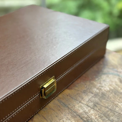 Diamante Deri Kaplama Kişiselleştirilebilir Tavla