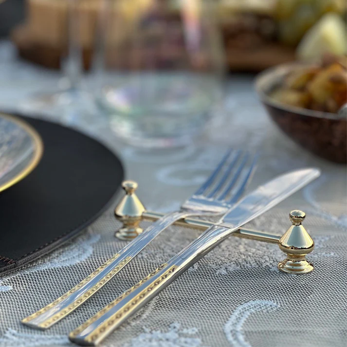 Burio 6'lı Çatal Bıçak Dayama Standı