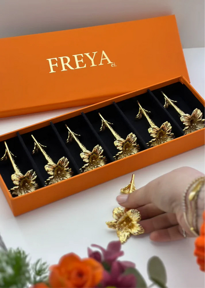 Tusenfryd Çiçek Figürlü 6’lı Bıçak Dayama