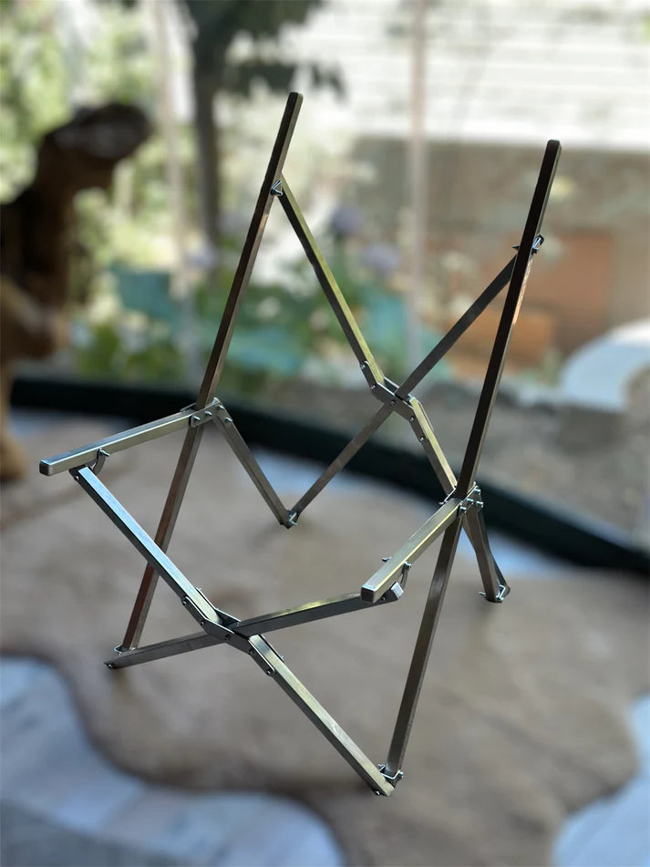 Eir Throne Hakiki Deri Sandalye & Paslanmaz Çelik İskelet