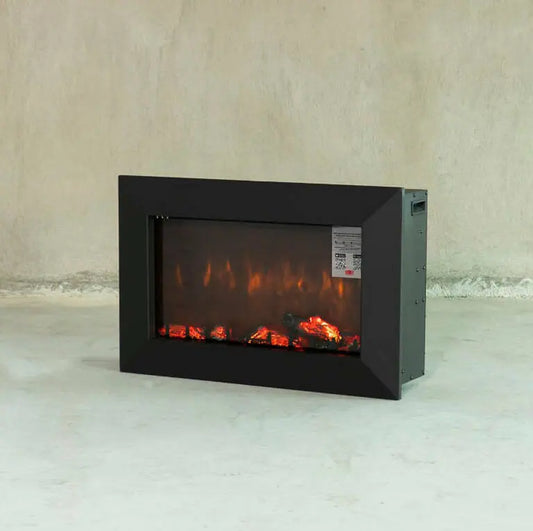 Elektrikli Şömine, Isıtıcılı ve RGB Renkli 80 CM ( Isıtmalı )