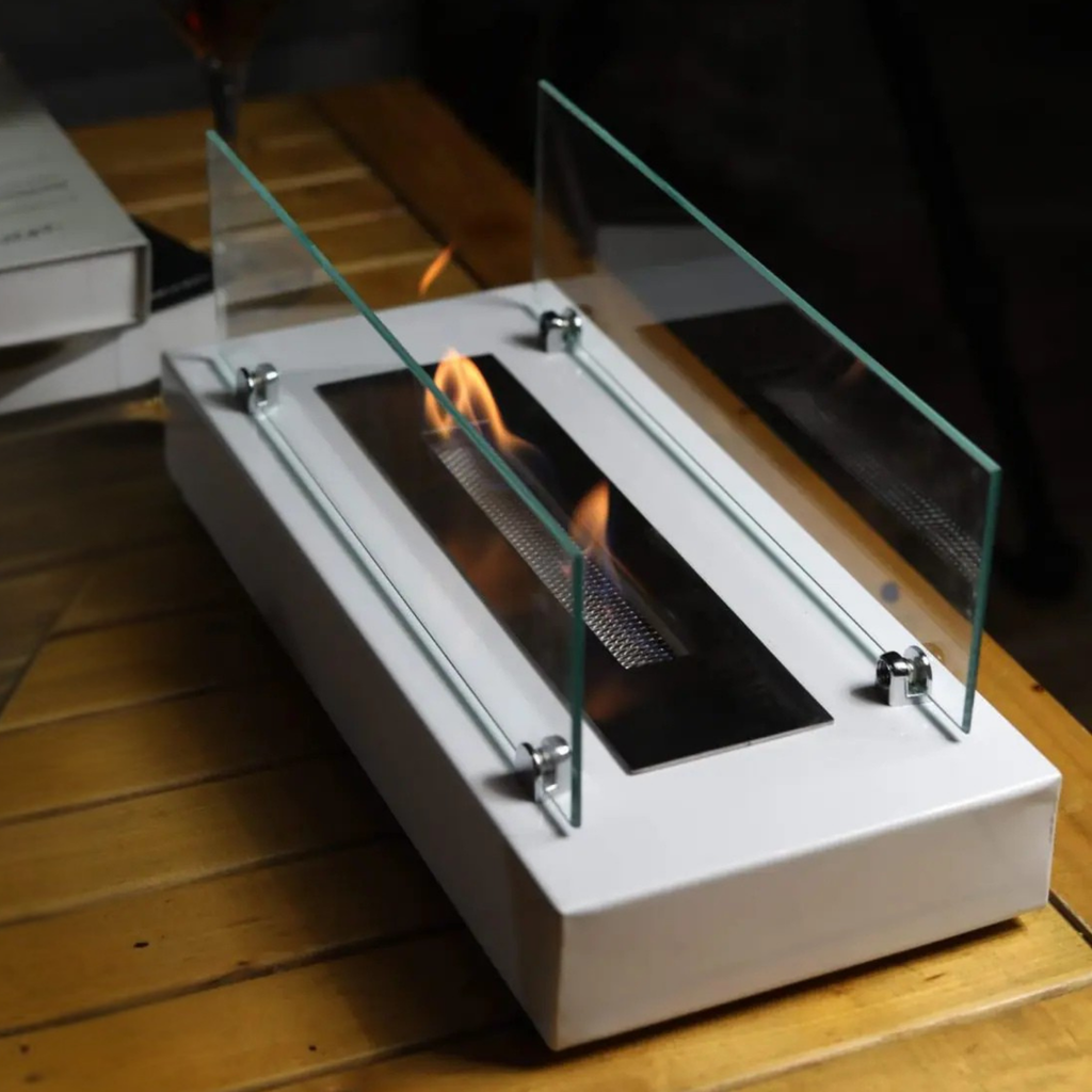 AURAFIRE Masa Üstü Bioethanol Şömine – Siyah