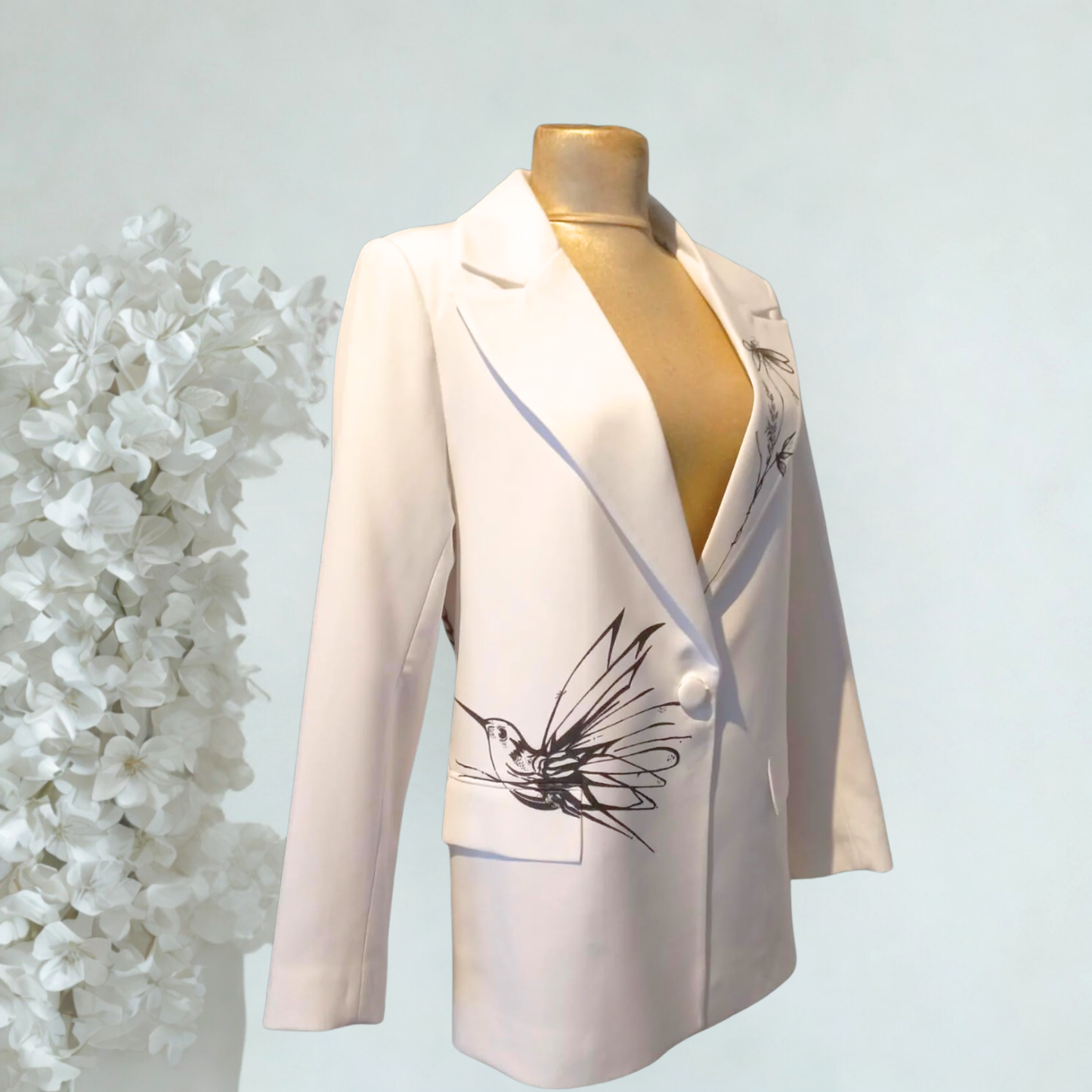 🌿 El Boyaması Blazer Ceket – Kişiye Özel Tasarım