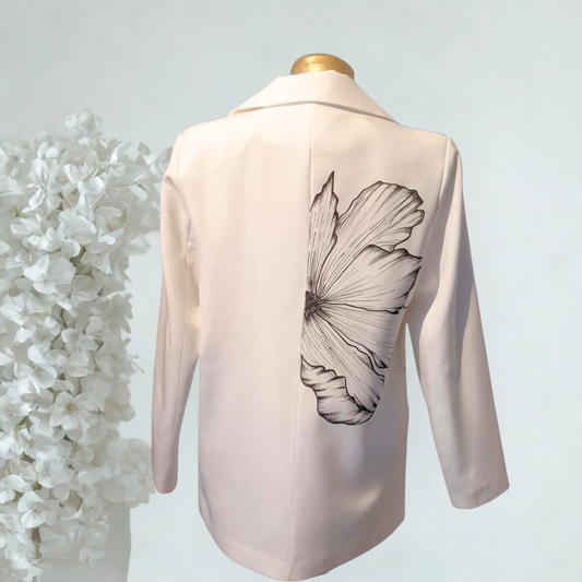 🌿 El Boyaması Blazer Ceket – Kişiye Özel Tasarım