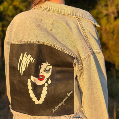 El Boyaması Sezen Aksu Ceketi - Özel Tasarım