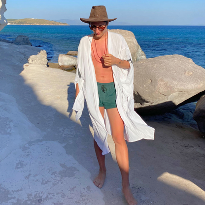 Zen Çizgi Kimono - El Boyaması - Custom Design