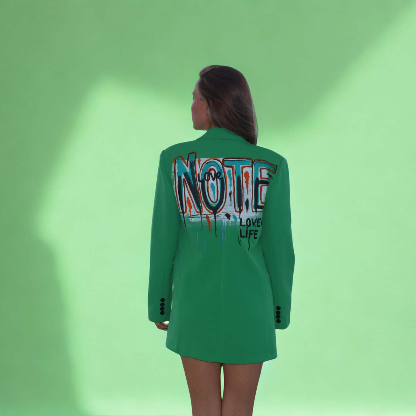 El Boyaması Blazer Ceket – Kendin Tasarla