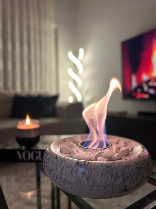 IGNIS Masaüstü Ateş Çukuru - Beyaz