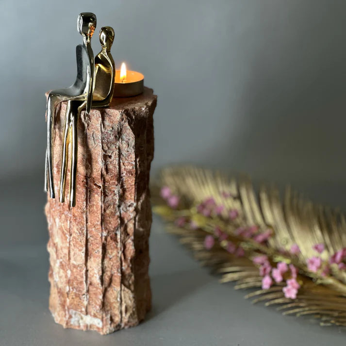 Merleger Büyük Boy Dekoratif Mumluk