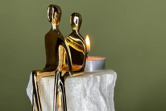 Merleger Büyük Boy Dekoratif Mumluk