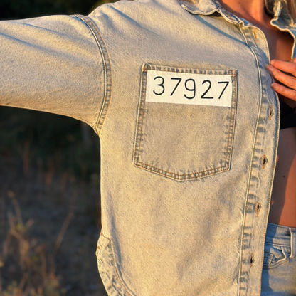 Özel Tasarım El Boyaması Denim Ceket – VOC