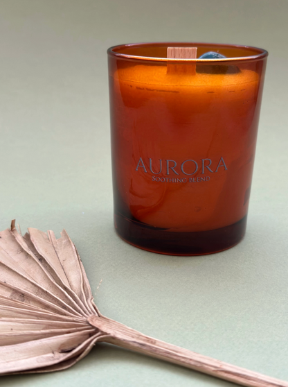 شمعة أورورا المصنوعة من شمع الصويا (للاسترخاء والسلام)