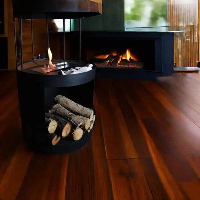 BARREL Ayaklı Bioethanol Şömine (Bacasız – Isıtıcı Özellikli)