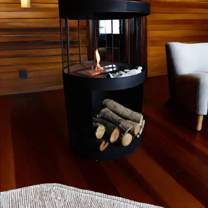 BARREL Ayaklı Bioethanol Şömine (Bacasız – Isıtıcı Özellikli)