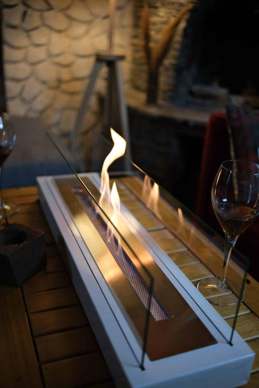 AURAFIRE Masaüstü Şömine - Beyaz