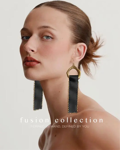 Fusion Black Line Küpe