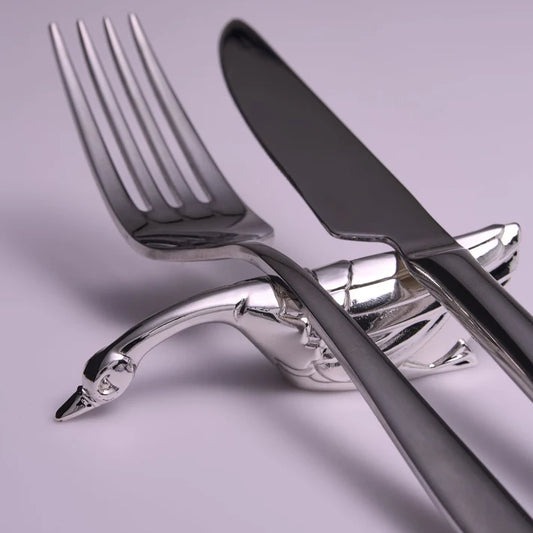 Brisingamen Gümüş Kaplama 6’lı Bıçak Dayama Seti