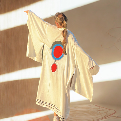 Özel Tasarım El Boyaması Kimono