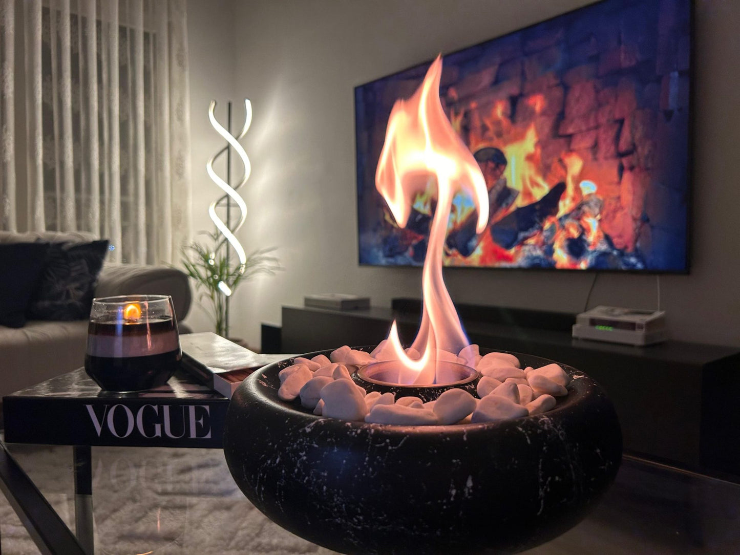 IGNIS Masaüstü Ateş Çukuru - Siyah