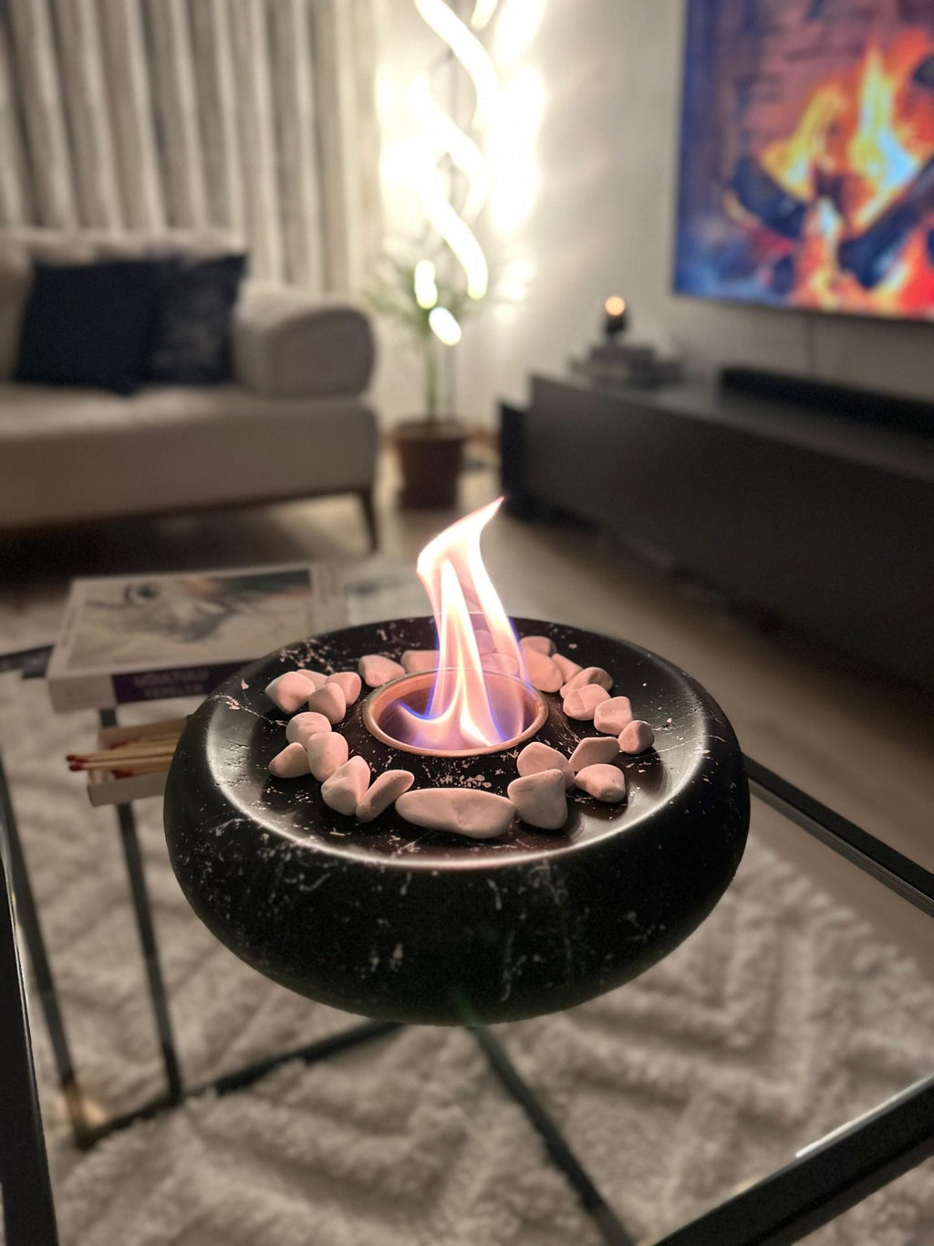 IGNIS Masaüstü Ateş Çukuru - Siyah