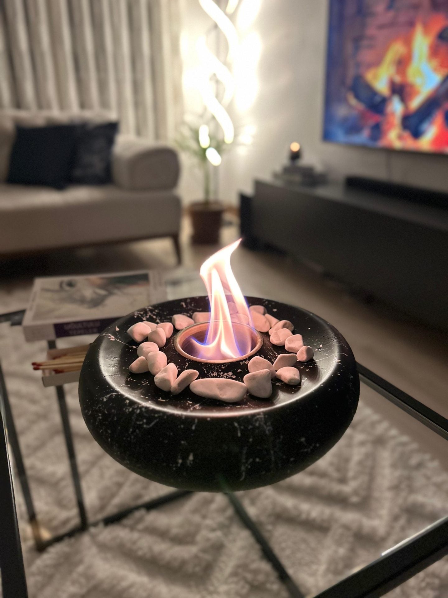 IGNIS Masaüstü Ateş Çukuru - Siyah