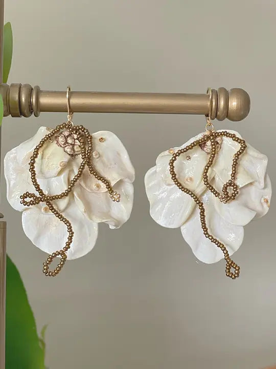 Çiçek Form Özel Tasarım Küpe