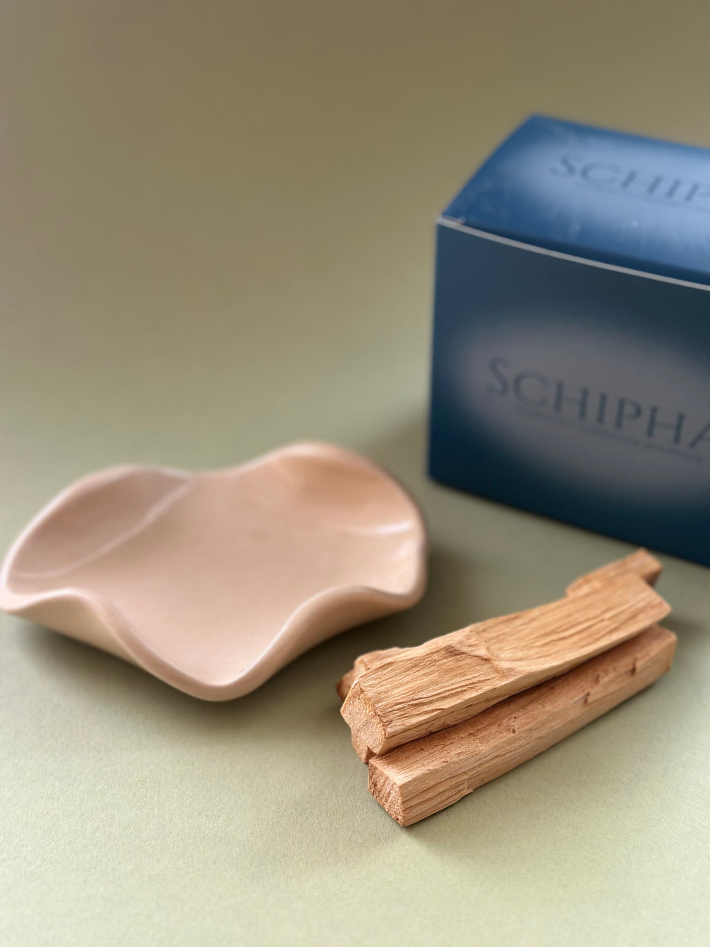 El Yapımı Seramik İkili Tütsülük Seti – Palo Santo & Uzun Tütsülük