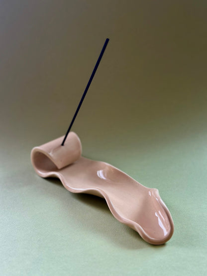 El Yapımı Seramik İkili Tütsülük Seti – Palo Santo & Uzun Tütsülük