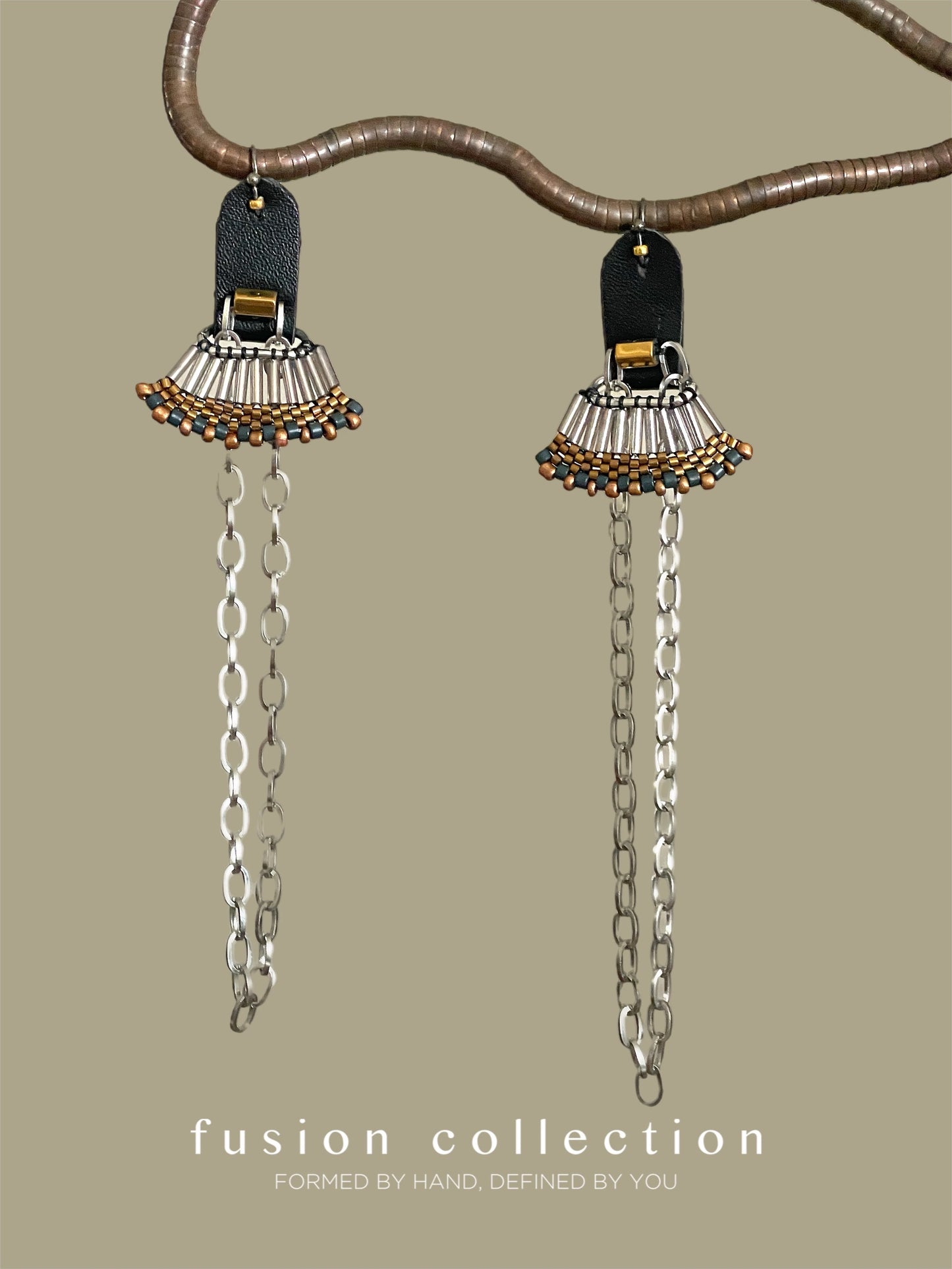 Fusion Silver İşleme Küpe